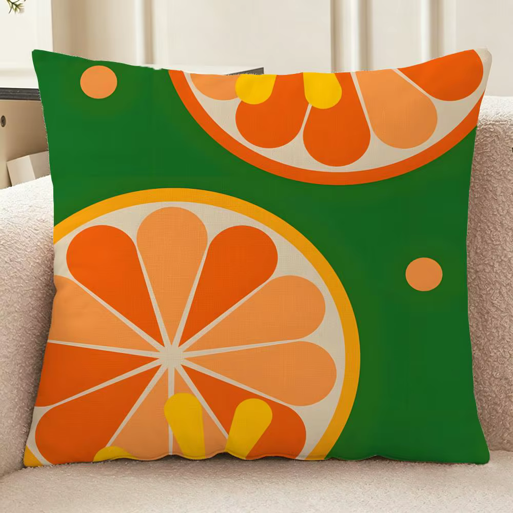 Housse de coussin jaune citron, lavable, en faux lin, moderne et légère, pour canapé de salon