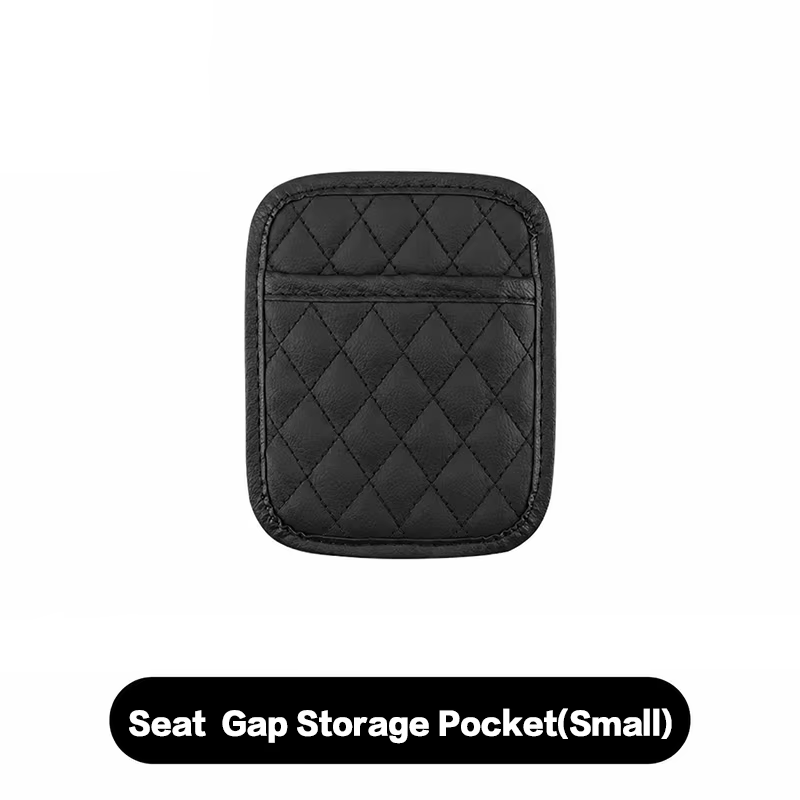 ACCESSOIRES AUTO POUR HOMMES - ORGANISEUR DE SIÈGE AUTO EN CUIR PU 1 PIÈCE, RANGEMENT POUR TÉLÉPHONE