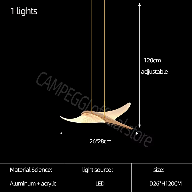 Plafonnier LED en acrylique au design moderne, éclairage d'intérieur, luminaire décoratif de plafond