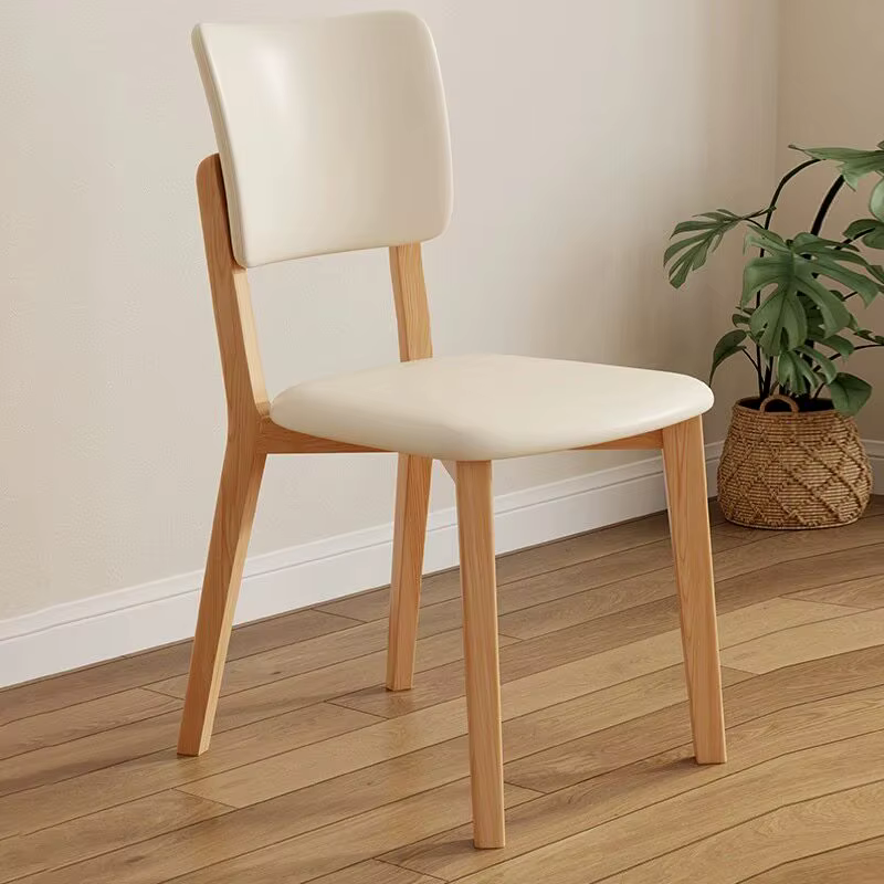 Chaise de salle à manger en cuir et bois, design moderne, chaises de bureau pour événements, meubles