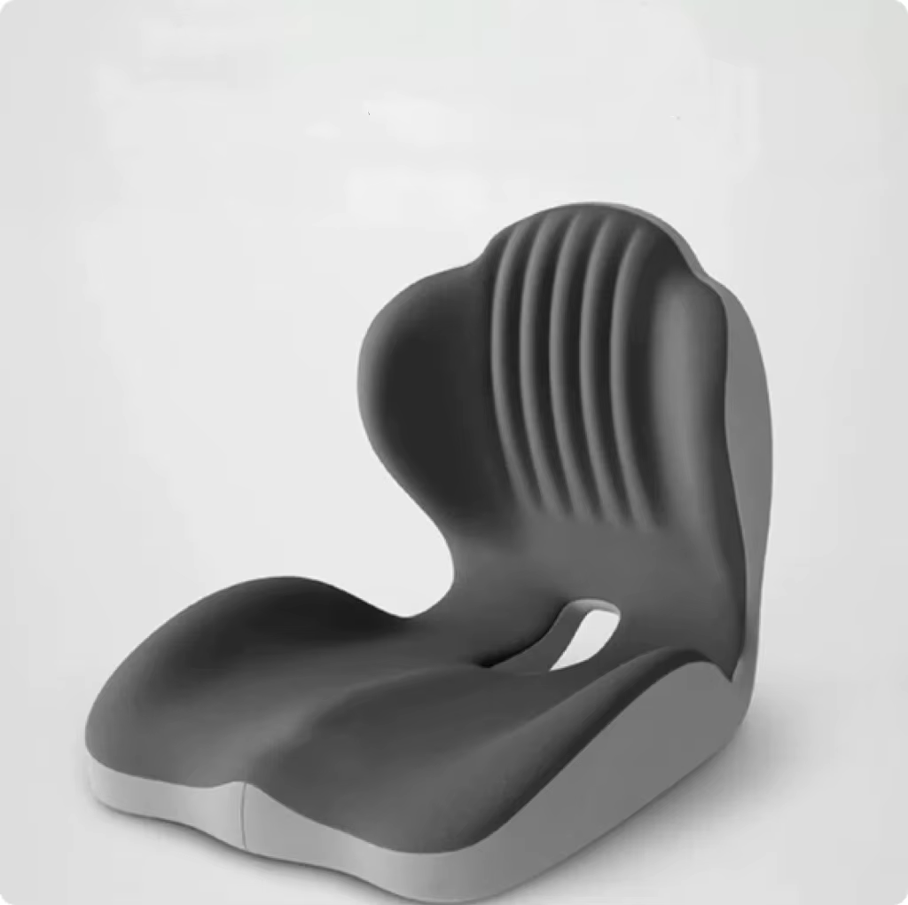 Coussin de siège ergonomique en mousse à mémoire de forme pour chaise de bureau avec support dorsal 