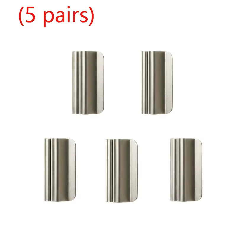 Ensemble de 5 paires de clips magnétiques pour rideaux, évite la fuite de lumière, matériau métalliq