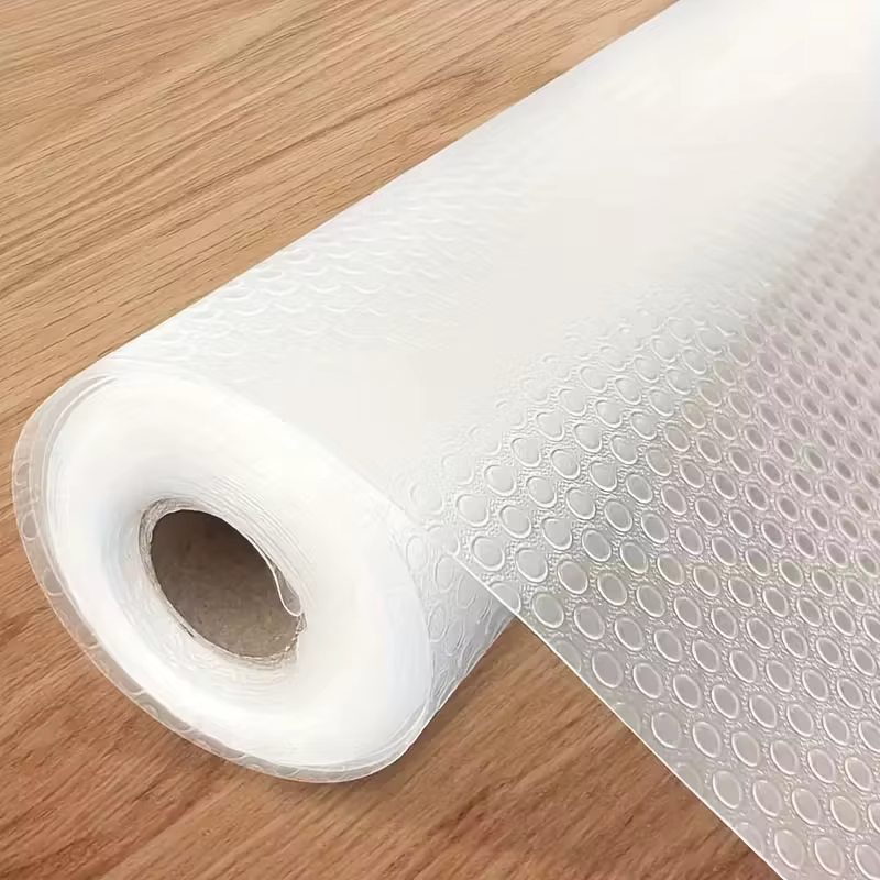 Tapis antidérapant et facile à nettoyer pour armoires de cuisine, revêtement imperméable transparent