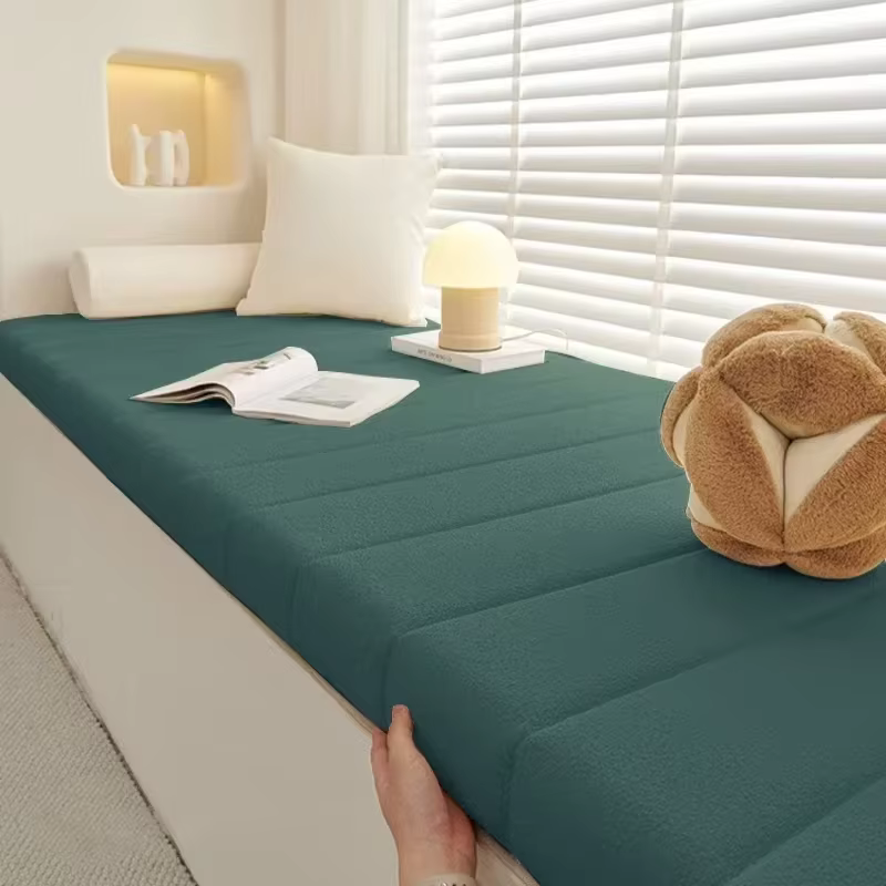 Coussins de banc longs personnalisés, baie vitrée en peluche, siège de chaise étanche, matelas Long,