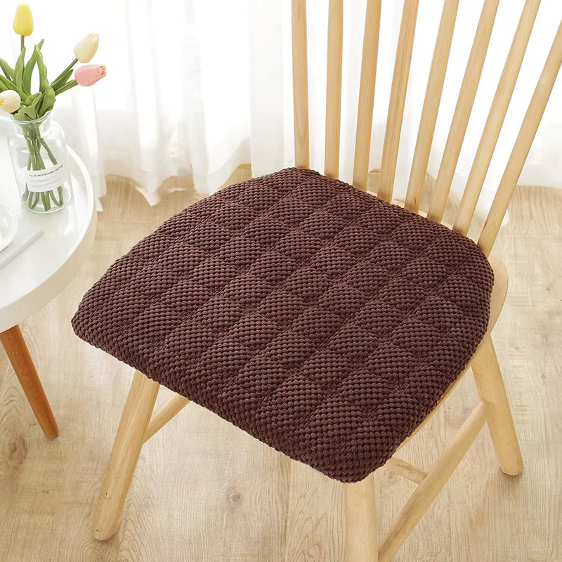 Coussin de chaise épais en velours côtelé en forme de fer à cheval, coussin de siège nordique solide