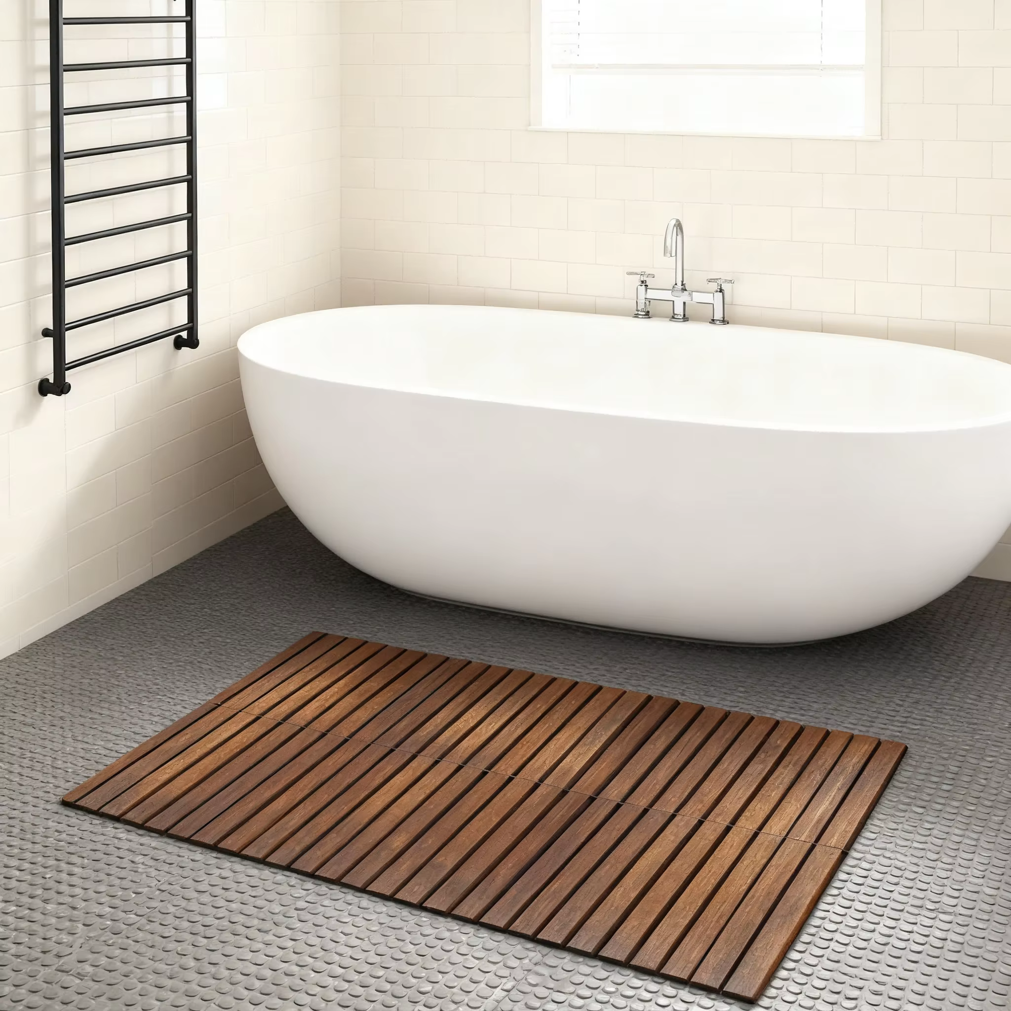 Tapis de salle de bain terre diatomée domestique, salle de douche, entrée, tapis de pied absorbant, 