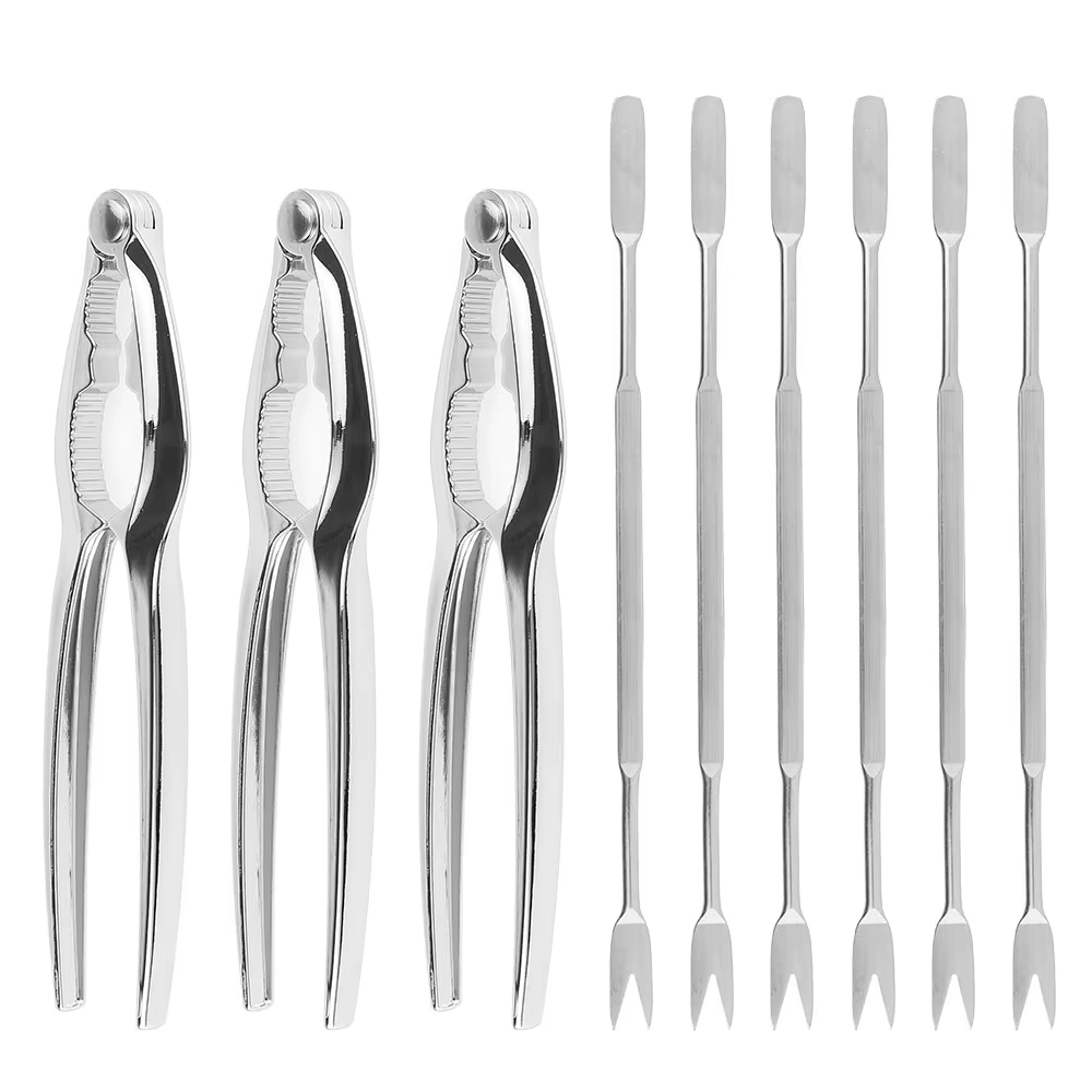 Ensemble d'outils pour fruits de mer, fourcommuniste à craquelins, coquille de crabe shlesscrab, out