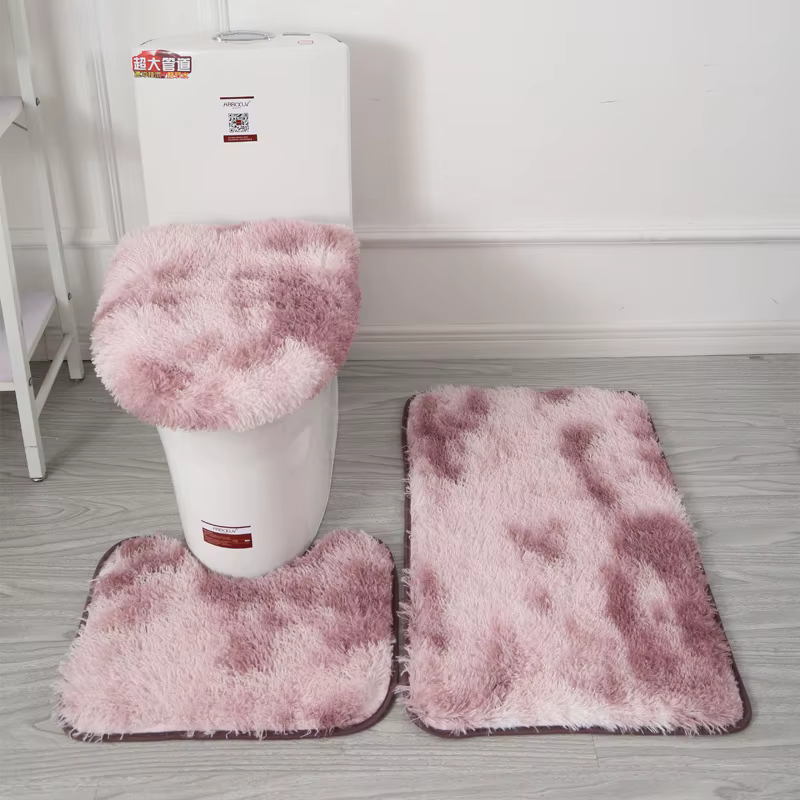 Housse de siège de toilette, ensemble de 3 pièces, tapis de bain, salle de douche, tapis de sol, sal