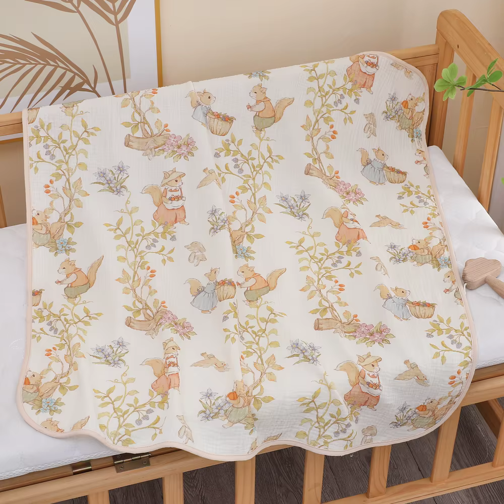 Serviette de bain pour nouveau-né, serviette de bain en gaze de coton pur, couverture douce pour enf