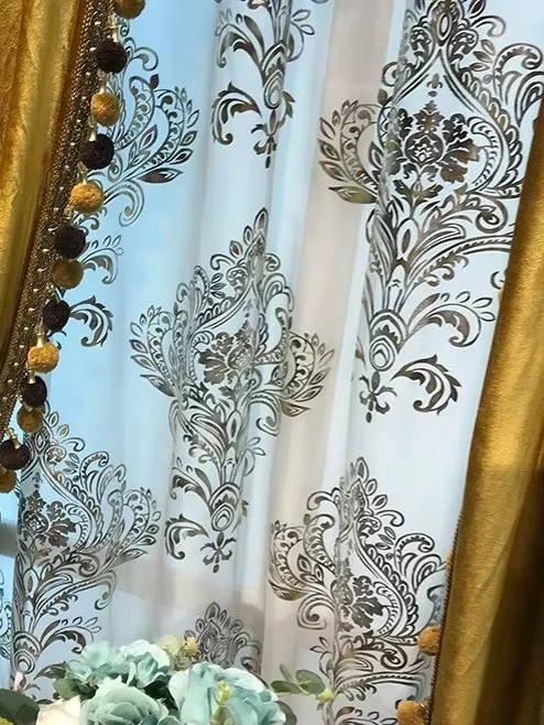 Rideaux européens en flanelle pour salon, chambre à coucher, occultants, Double couche, décor de cou