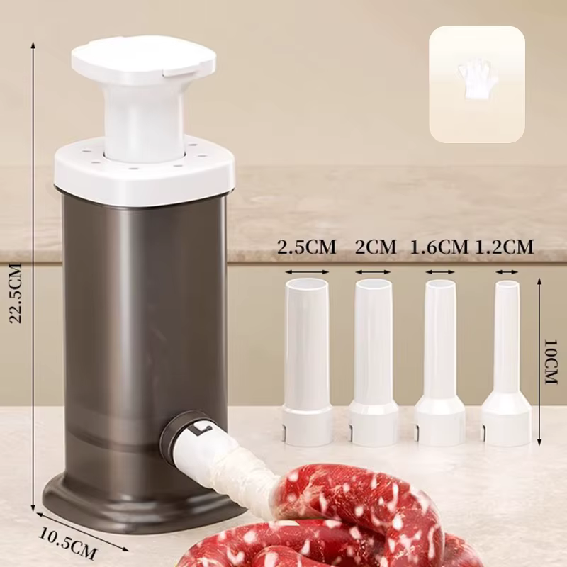 Machine à saucisses faite maison avec tuyau de remplissage, Machine de remplissage manuelle rapide p
