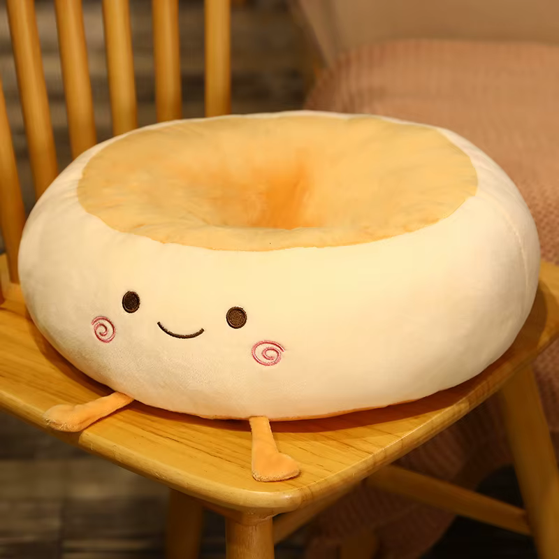 Coussin de pain pour chaise de sol d'assise de bureau, en coton épais et doux, oreiller de sieste de