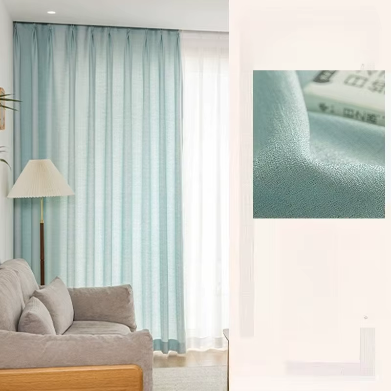 Pare-soleil européen frais et Simple, nouveau produit, rideaux transparents pour salon, salle à mang