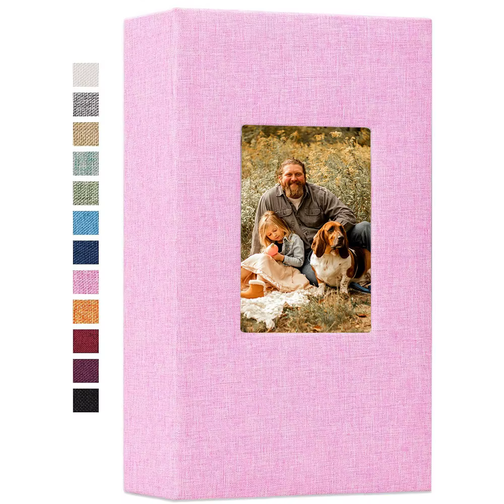 Album Photo en lin 300 pochettes pour livres Photos 4x6, Albums photos à enfiler, stockage de photos