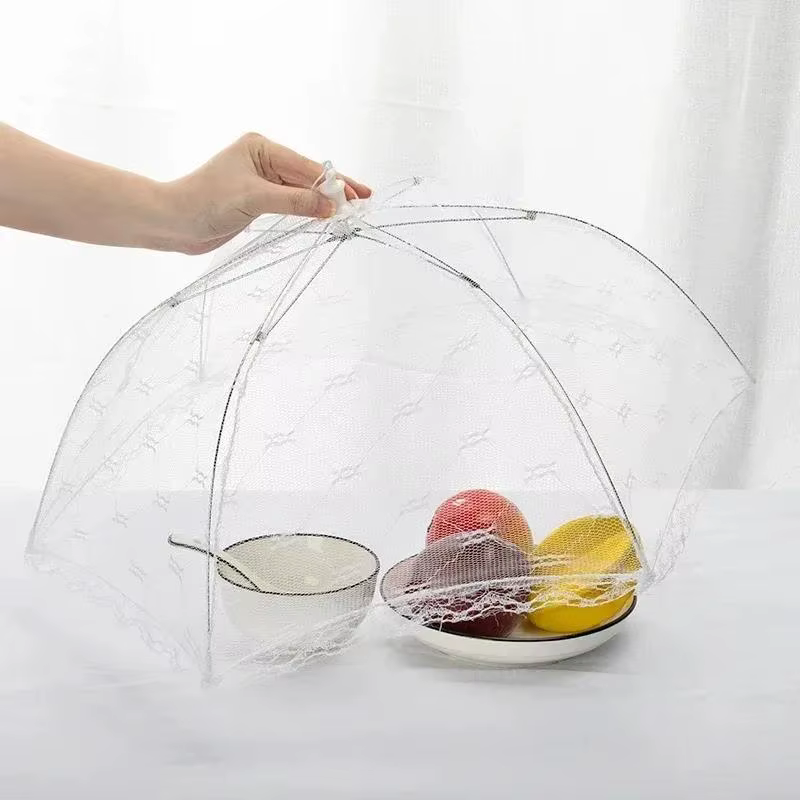 Couverture alimentaire pratique en maille pliable pour cuisines, tente anti-moustiques, dôme, parapl