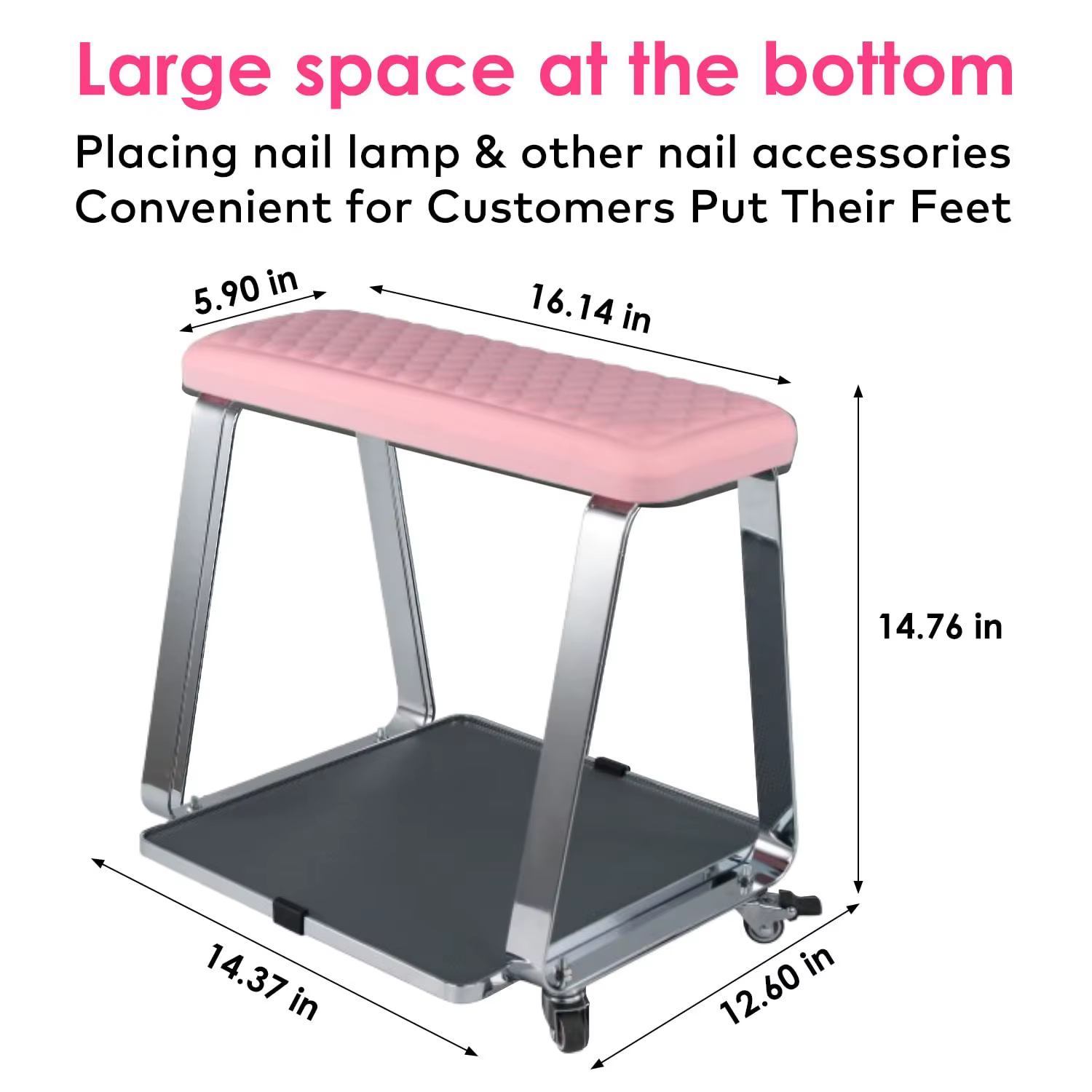 Chariot portable pour soins des pieds, pédicure et manucure - Non parfumé, pas d'électricité ni pile