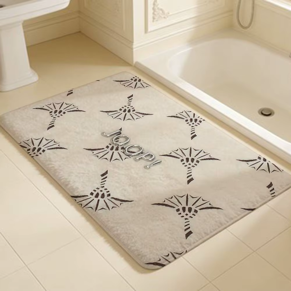 Tapis de sol rectangulaire antidérapant avec logo de la marque de luxe J-Joop, tapis de bienvenue po