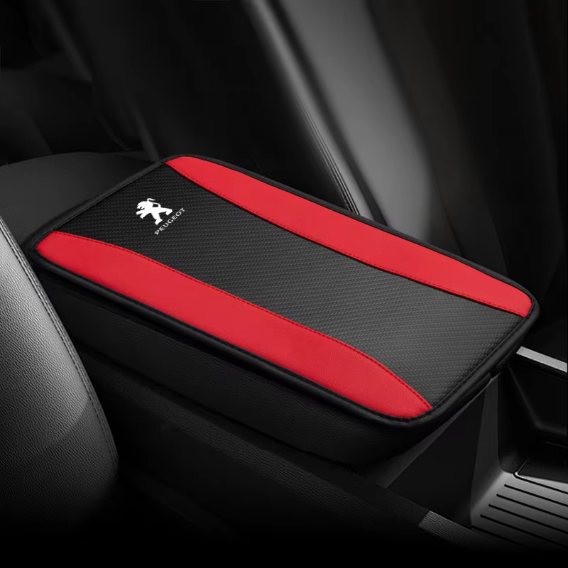 Coussin de protection en cuir PU pour accoudoir central de voiture pour Peugeot 206 307 301 308 3008