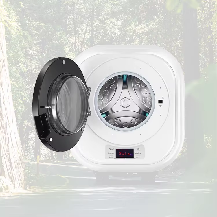 Mini lave-linge portable pour caravane, tambour en acier inoxydable et écran LED, lave-linge général