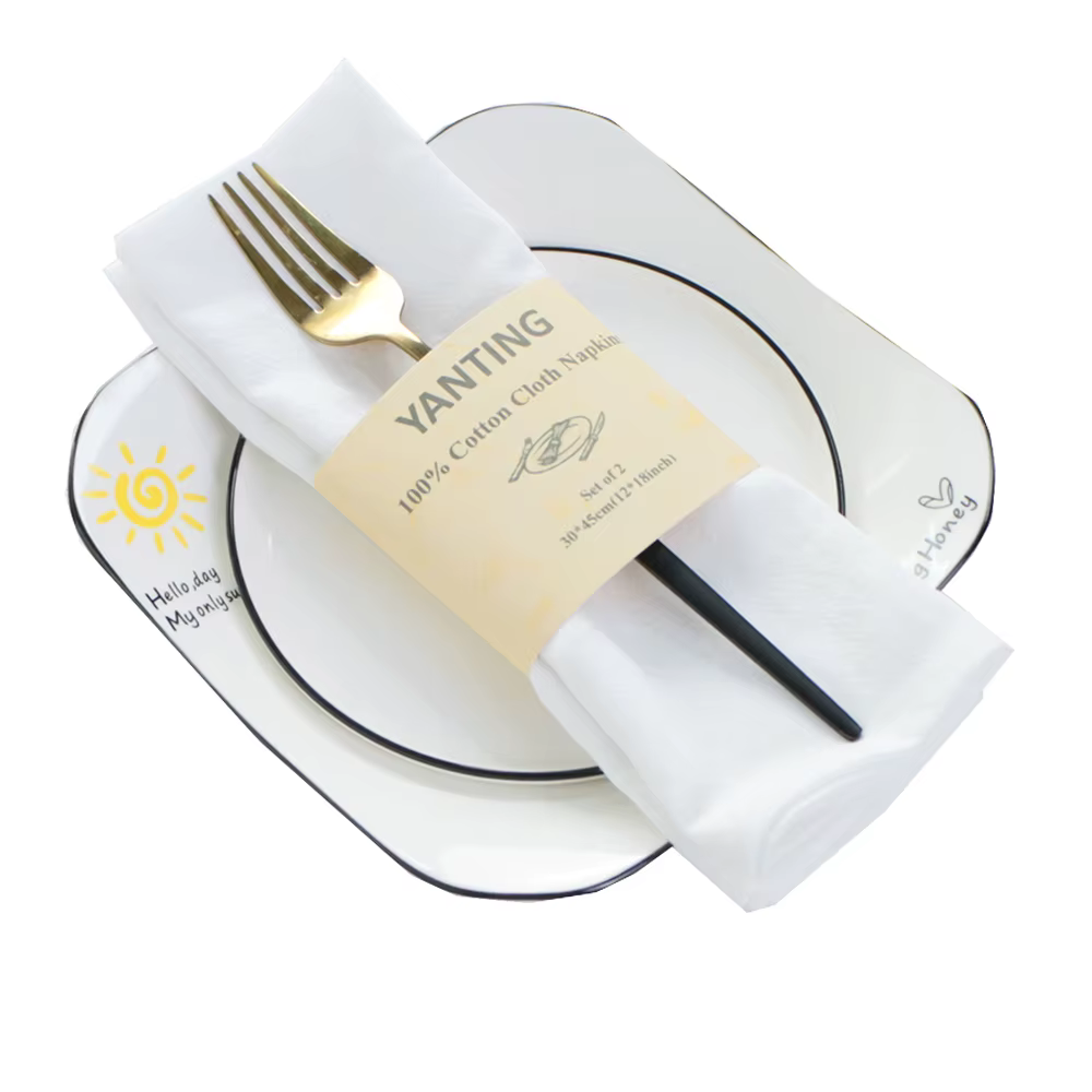 Serviettes de service en tissu de coton naturel, serviette de cuisine, torchons de table à thé, déco