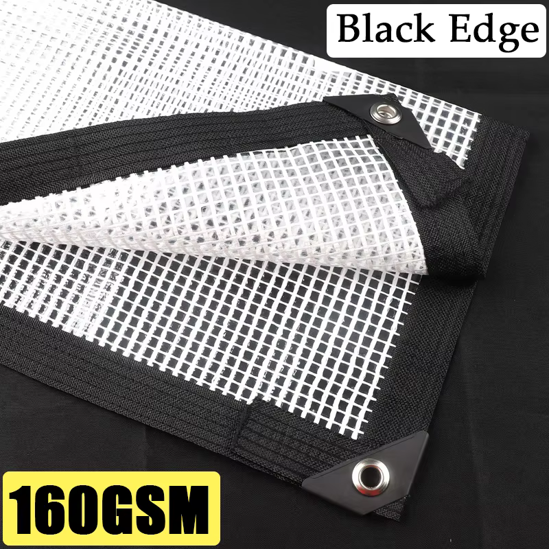 Grille de rideau de bâche de pergola d'extérieur, grille transparente anti-pluie pour plantes succul