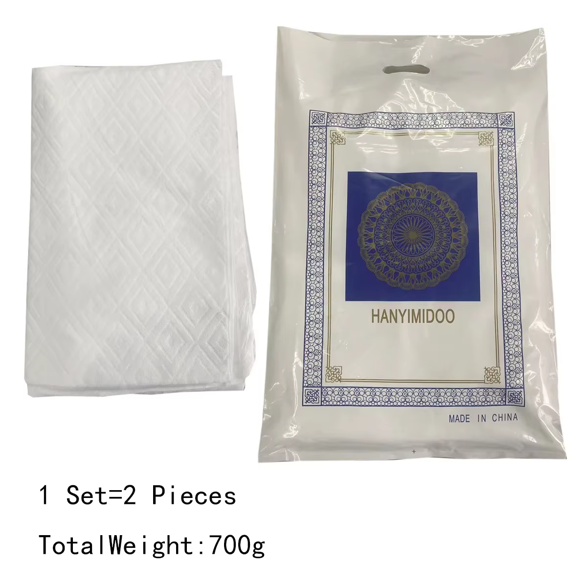 Serviette de pèlerin Ihram blanche, 2 pièces, pour musulman, arabe, Mecque, Hajj, vêtements pour hom