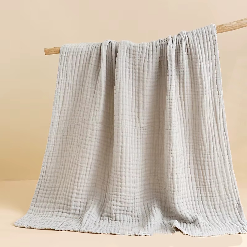 Serviette de bain pour bébé, 6 couches, couverture de réception en gaze pour bébé, 1 pièce, literie 