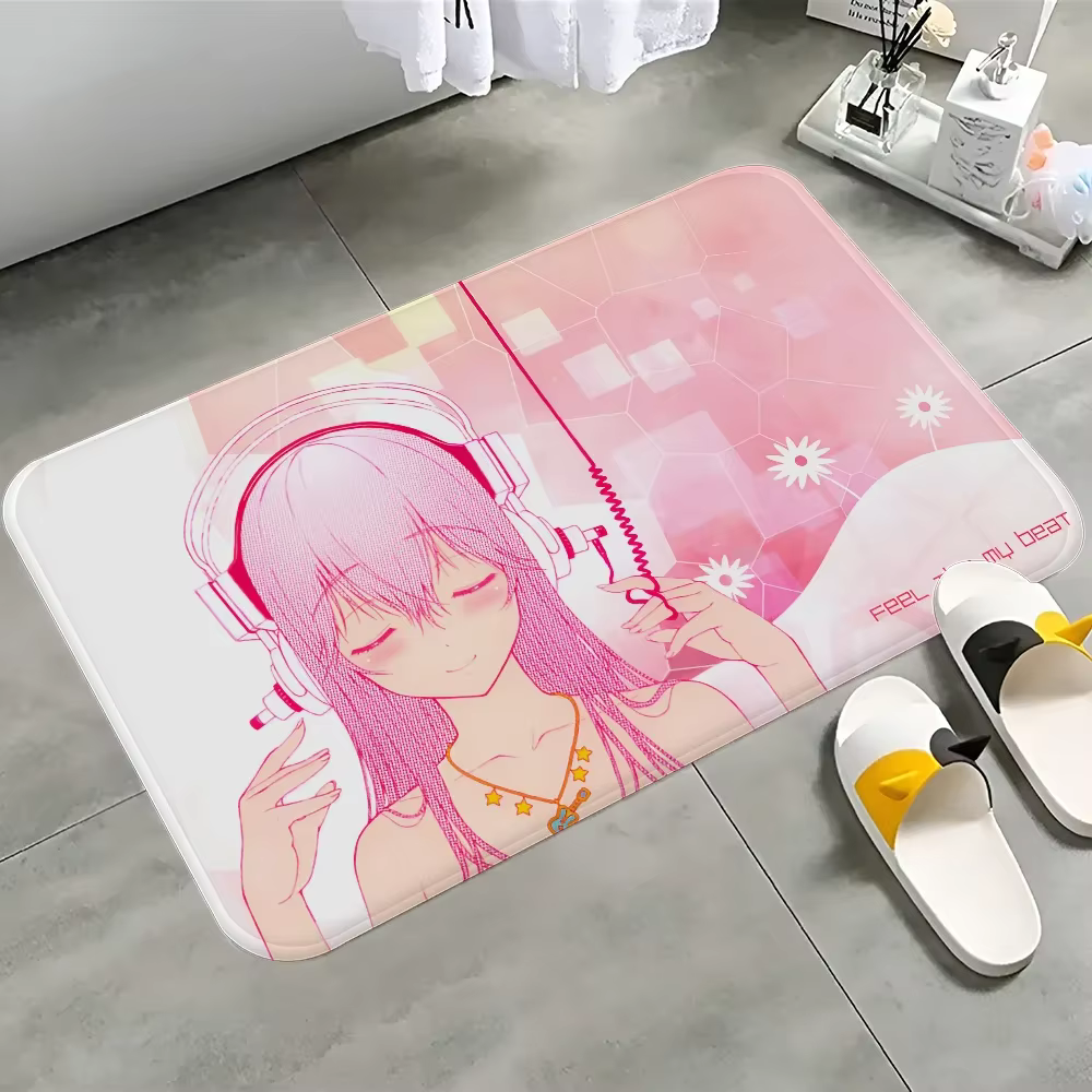 VIKAMA Tapis décoratif antidérapant de style anime, tapis doux pour salon, couloir, salle de jeux, d