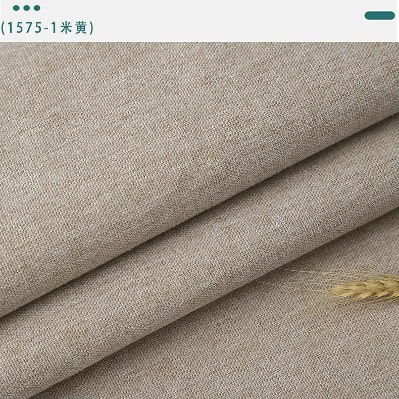 Tissu en Lin Épais, Portable au Mètre, pour Taies d'Oreiller, Rideaux, Nappe, Couture, Gril Doux, Re