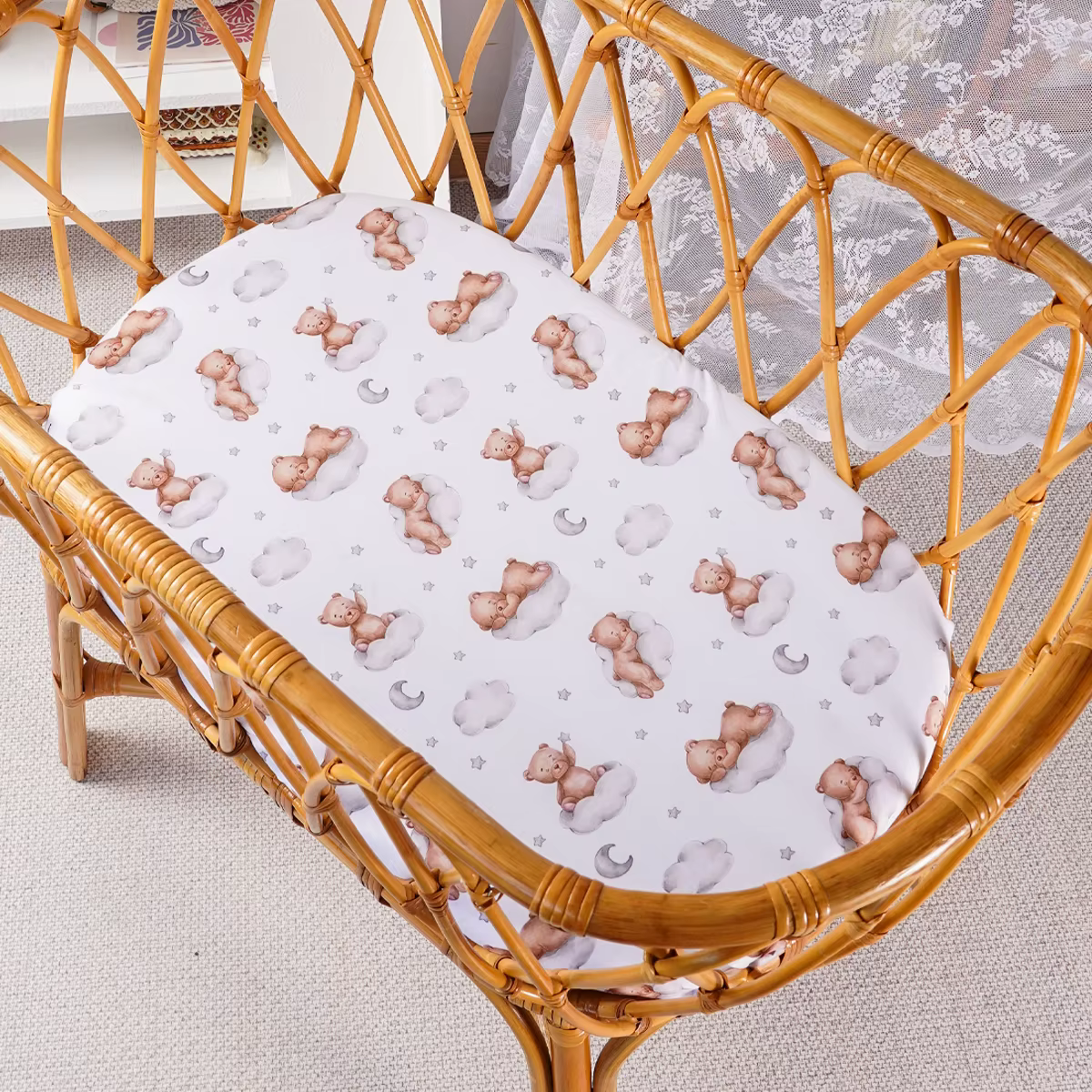 HappyFlute – drap-housse pour berceau, respirant, élastique, doux pour la peau, pour bébé