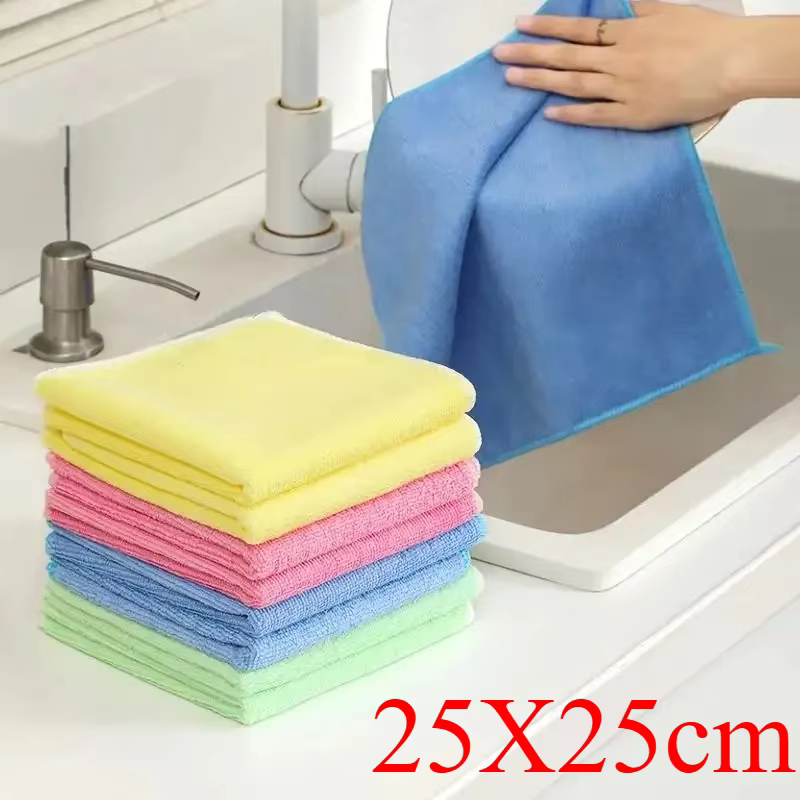 10/5/3 pièces chiffon de nettoyage en microfibre, chiffon à vaisselle chiffon ménager cuisine salle 