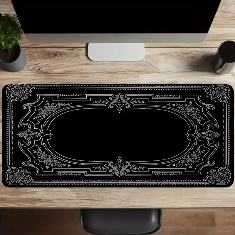 Tapis de souris XXL grand format pour jeux, surface en tissu, base en caoutchouc antidérapante, pour