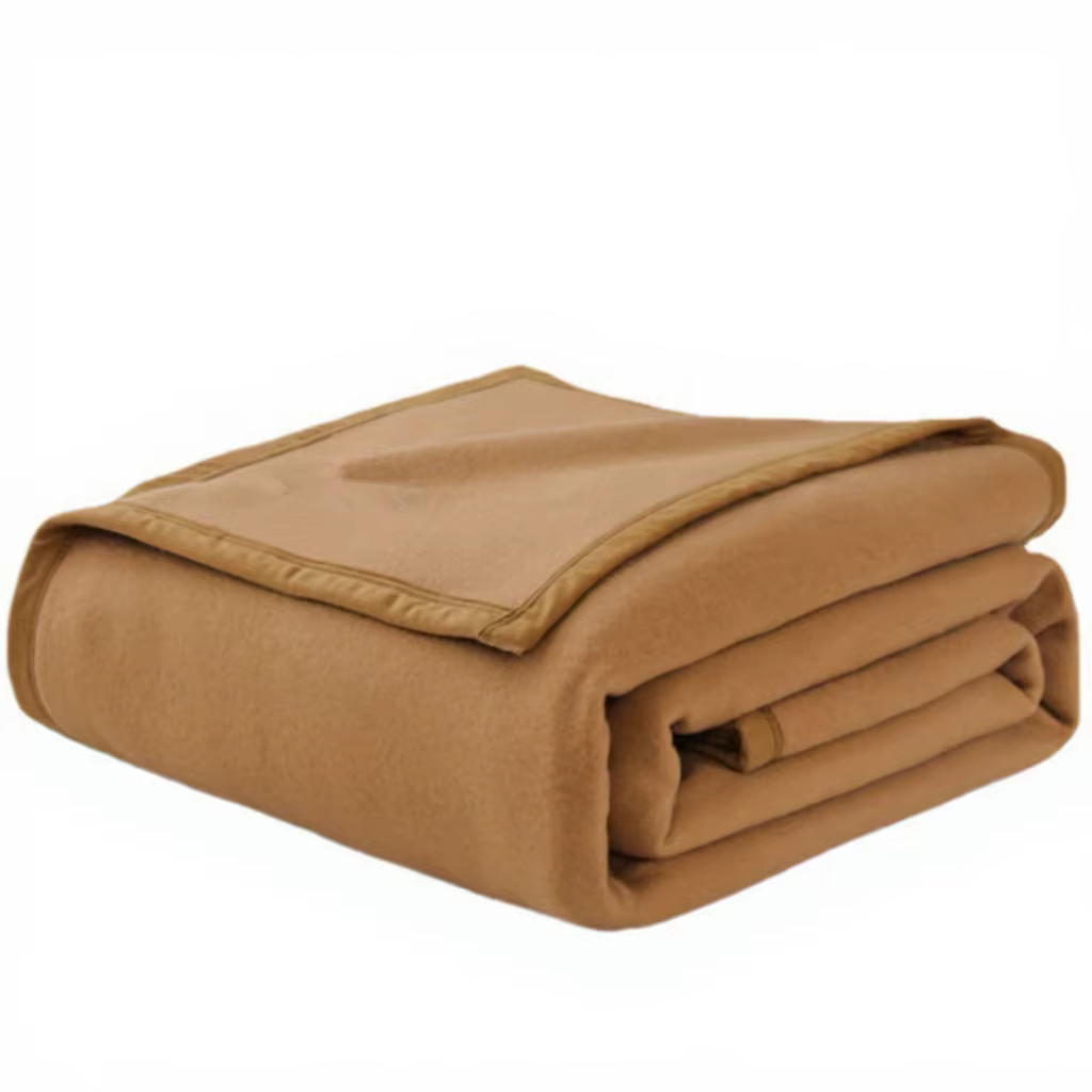 Couverture en peluche confortable de taille personnalisable, double face, couleur unie, toutes saiso