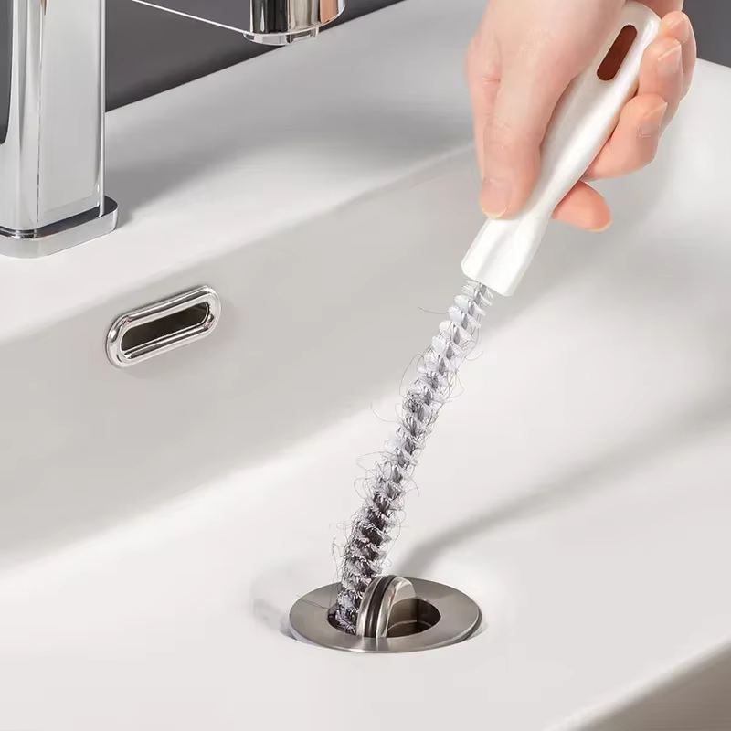 Tuyau de dragage pliable pour évier de cuisine, bâtons de nettoyage de crochet, dissolvant Everg, li