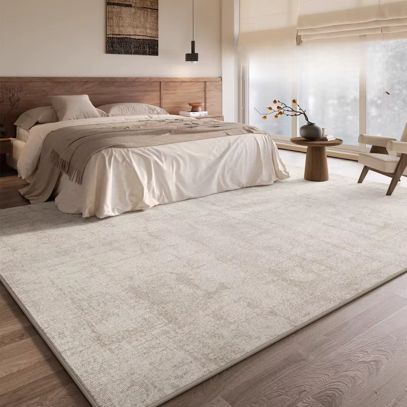 Tapis de grande surface pour salon, Style français, décor de chambre à coucher, en peluche, épais, l