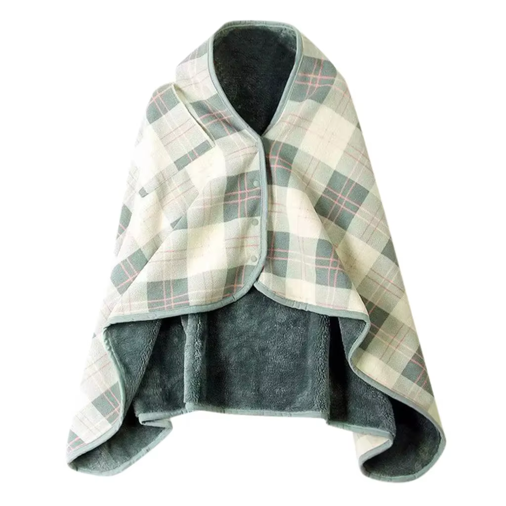 1pc couvertures portables châle couverture flanelle paresseux décontracté bureau couverture