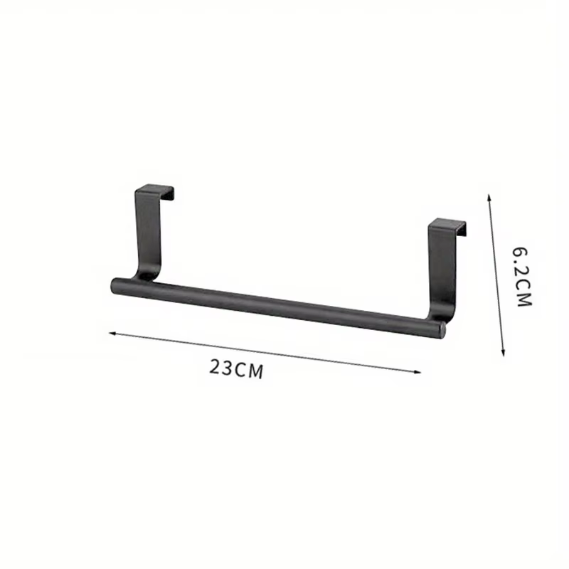 Porte-serviettes mural en acier inoxydable pour porte d'armoire de cuisine, support de suspension sa