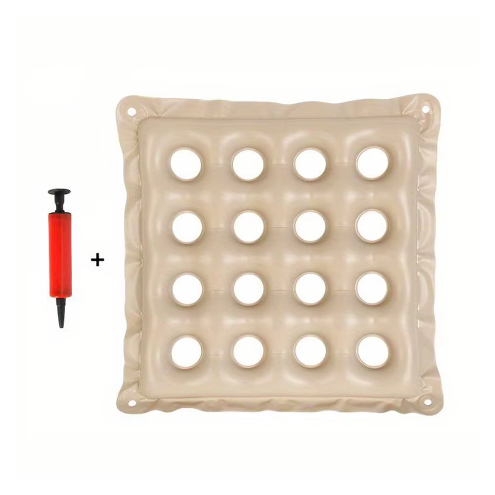 Coussin d'assise en mousse à air pour hémorroïdes, sciatique, hanche et coccyx, idéal pour les trava