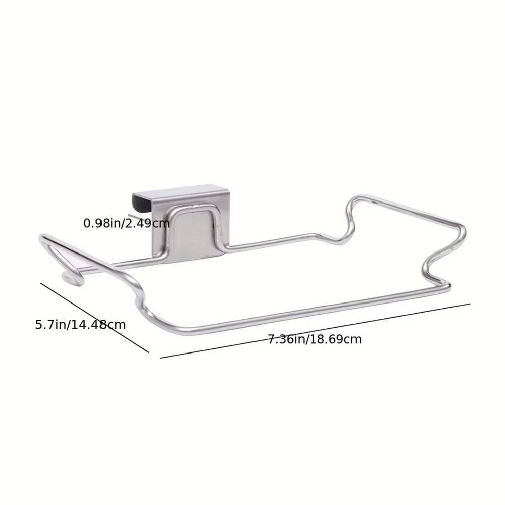 Sacs poubelle suspendus en acier inoxydable, support organisateur de rangement, support de sac poube