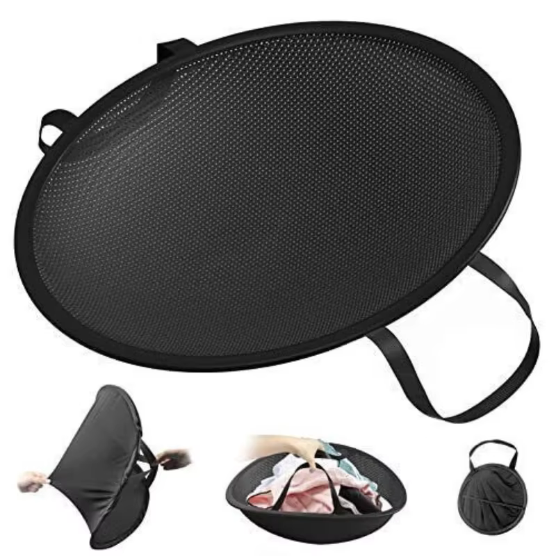 Panier à linge pour sèche-linge 2024 Nouveau panier à linge pliable en nylon fin pour machine à lave