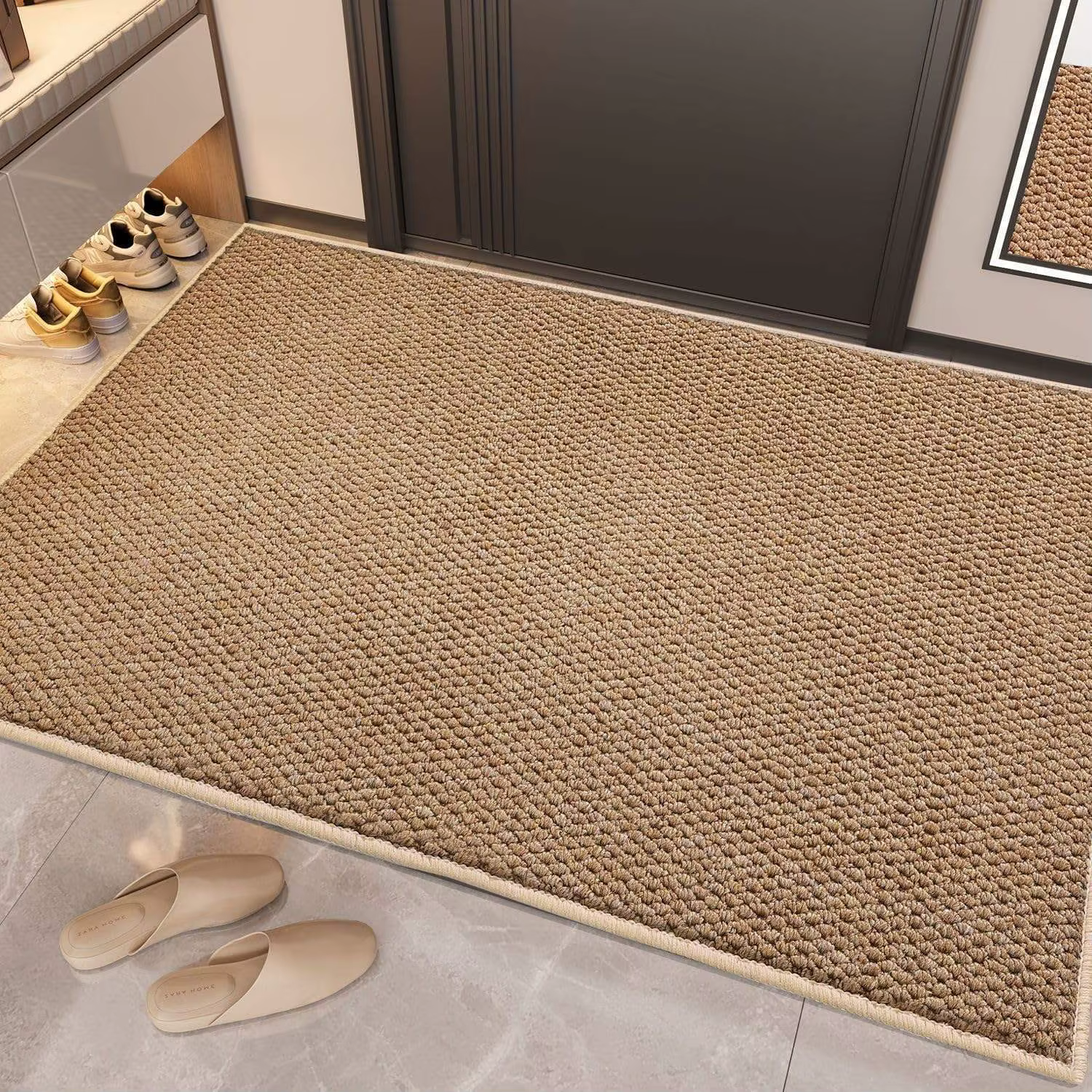 Tapis de porte d'entrée extérieure, tapis de bienvenue, tapis d'entrée intérieur et extérieur, paill