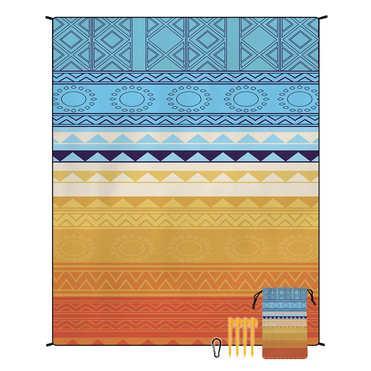 Couverture de plage imperméable et résistante au sable, tapis de plage Extra Large 70 "X 86", tapis 