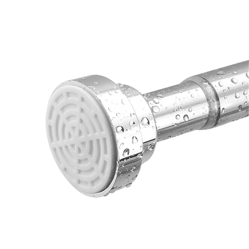 Tige de rideau de douche 40-77 pouces, ressort de Tension réglable, sans perçage, tiges de bain anti