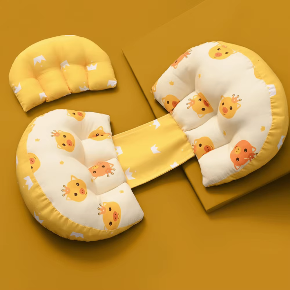 Oreiller de grossesse à haute résilience, Distance réglable, coussin de maternité de dessin animé, o