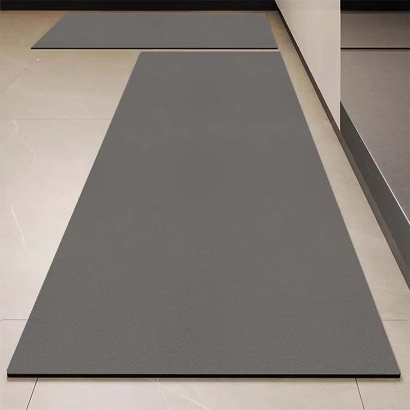 Tapis de cuisine en vinyle imperméable en Pvc, tapis de sol en cuir, décoration de la maison, zone a