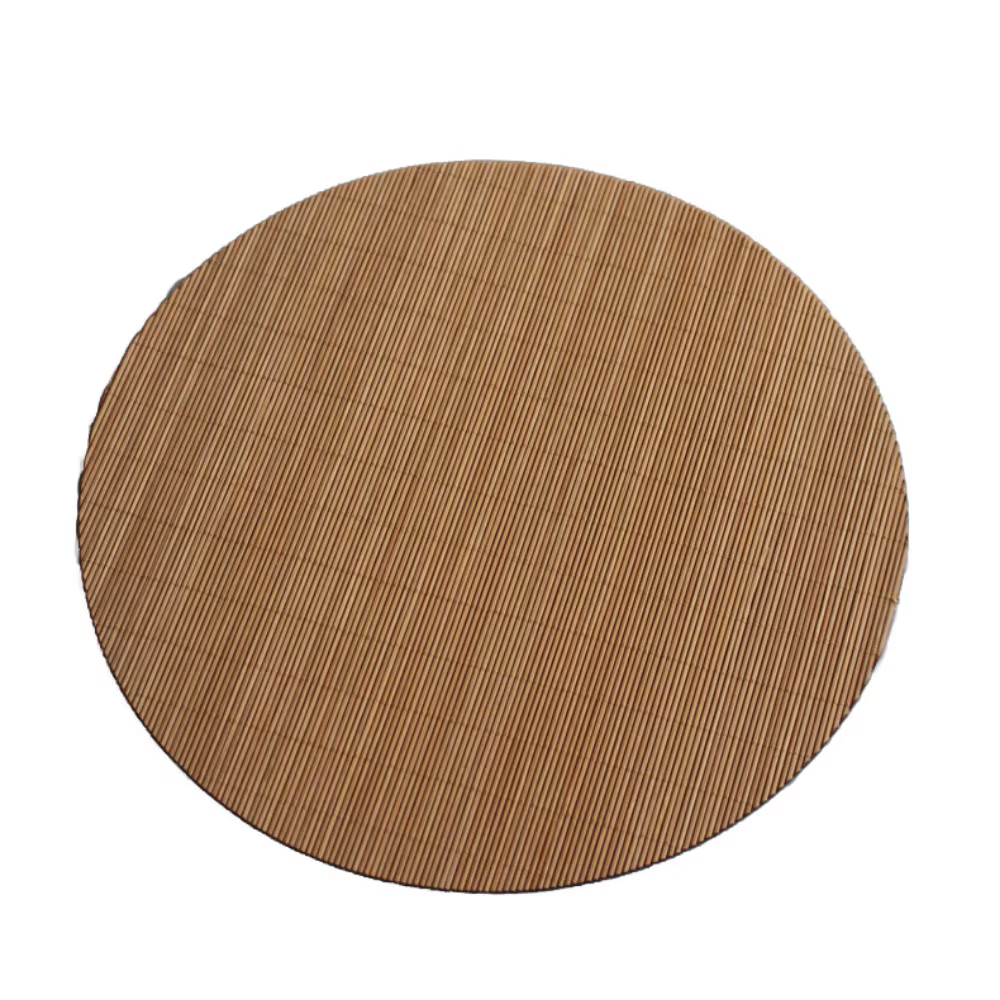 Tapis à thé en bambou multicolore, isolation thermique, accessoires de cérémonie du thé multi-formes