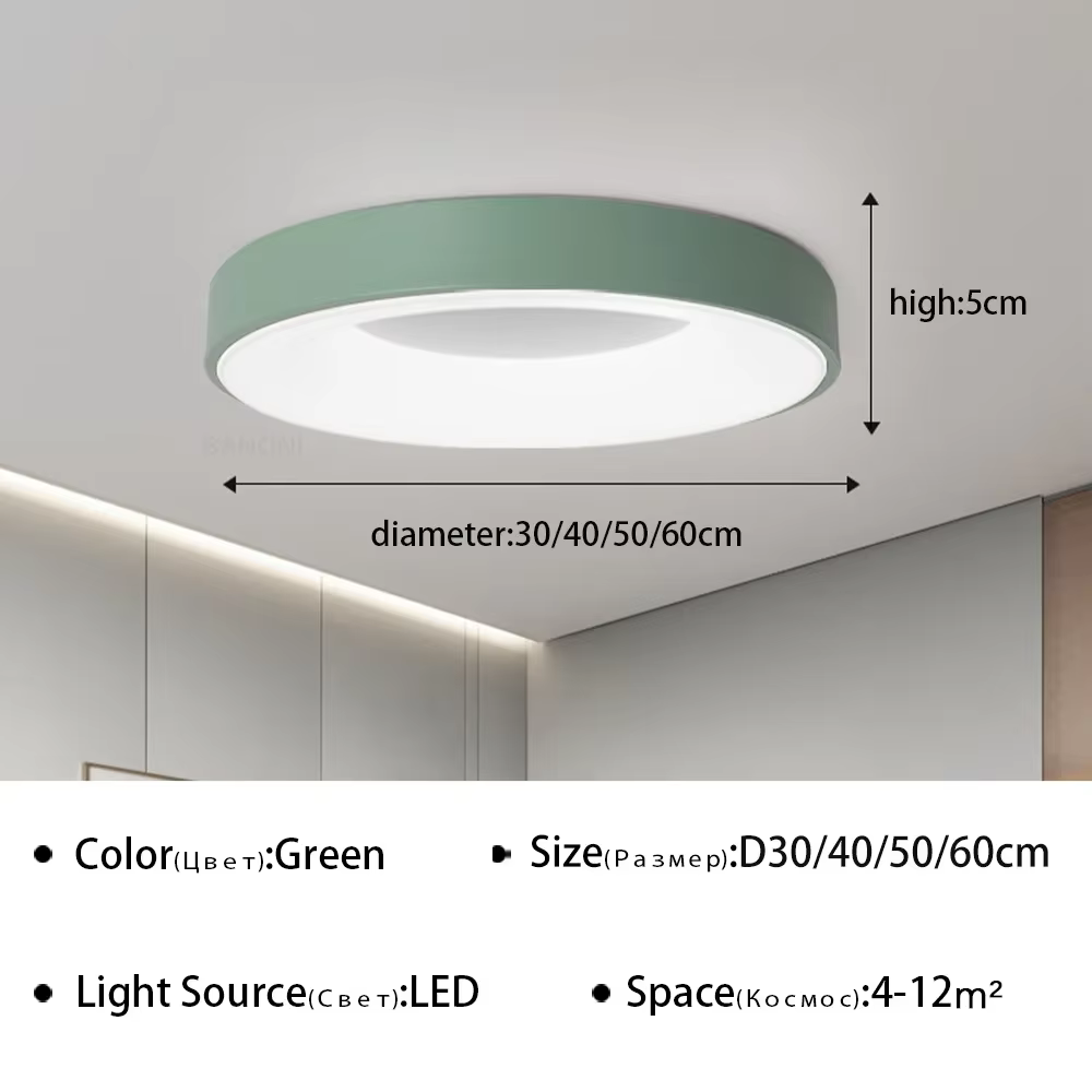 Lustres LED en métal en forme de disque, style industriel vintage coloré, pour la décoration du salo