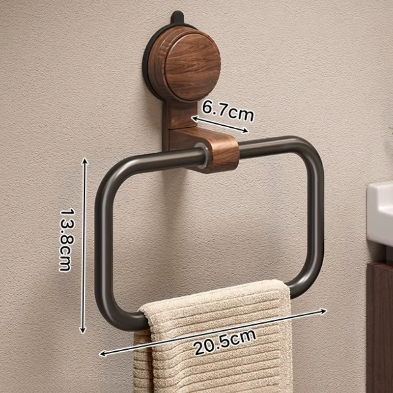Porte-serviettes mural adhésif pour salle de bain, porte-serviettes sans perçage, porte-serviettes e