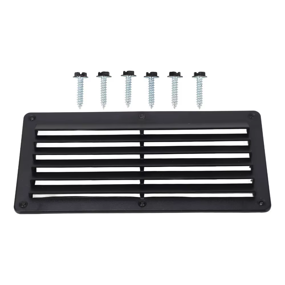 Grille d'aération 10,4*5 pouces pour camping-car, sortie d'air noire, ventilateur de plafond, salle 