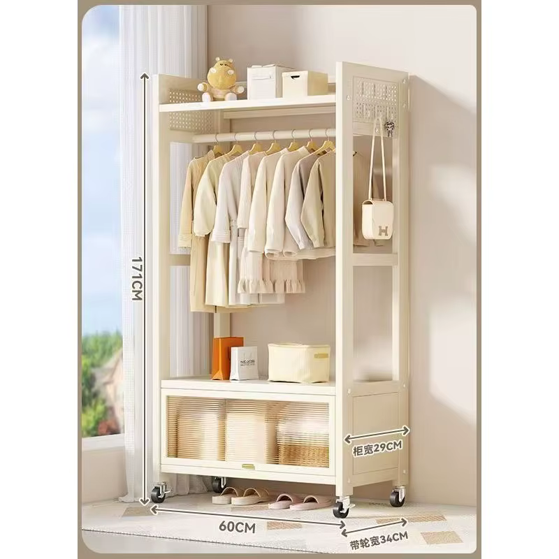 Porte-vêtements suspendu, du sol au plafond, chambre à coucher, mobile, pour la maison, séchoir à li